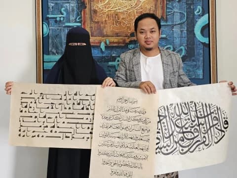 Pasangan Fenomenal, Juara Kaligrafi Internasional