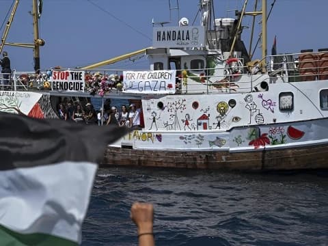 Israel Tarik Kapal Bantuan Handala Menuju Gaza ke Pelabuhan Ashdod