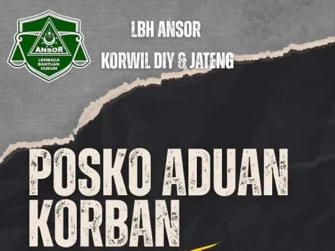 LBH Ansor Buka Posko Aduan Korban Demo Pati