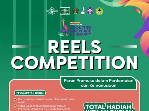 Meriahkan Hari Pramuka Ke-64: Pandu Ma'arif NU Gelar Reels Competition 2025, Daftar di Sini