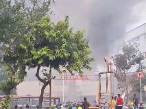 Markas Gegana Dibakar, Militer di Kawasan Senen hingga Mako Brimob Disiagakan