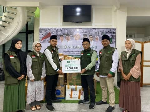 LAZISNU Kabupaten Bandung Salurkan Bantuan untuk Penyintas Banjir Sumatra melalui LAZISNU PBNU