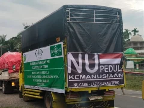 LAZISNU Tebo Jambi Kirim Bantuan Senilai Hampir Rp1 Miliar untuk Warga Penyintas Banjir di Agam