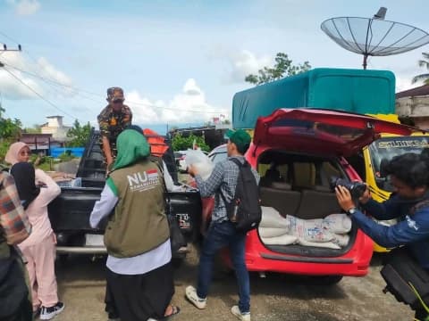 Penyaluran Bantuan NU Peduli ke Desa Salareh Aia Timur, Agam Sumbar; Warga Butuh Air Bersih