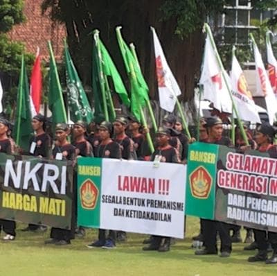 Banser Banyumas Aksi Damai Antiradikalisme