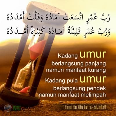 Syekh Ibnu Athaillah tentang Kualitas Umur Orang