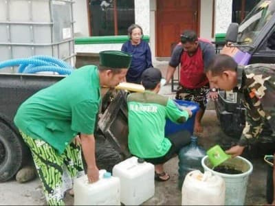 Warga Apresiasi Bantuan Air Bersih Ansor Boyolali