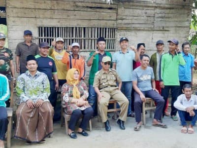 Peduli Warga, Ansor Putra Rumbia Lampung Tengah Bangun Rumah Layak Huni