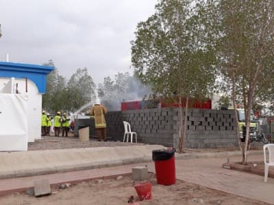 Mesin Pembangkit Listrik Maktab 21 Padang Arafah Terbakar