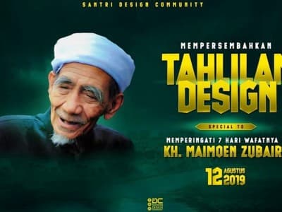 Cara Santri Design Community Peringati Sepekan Kepergian Mbah Moen