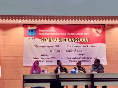 Sikapi NKRI Bersyariah, PMII Jakarta Utara Kupas Ulang Sejarah Pancasila