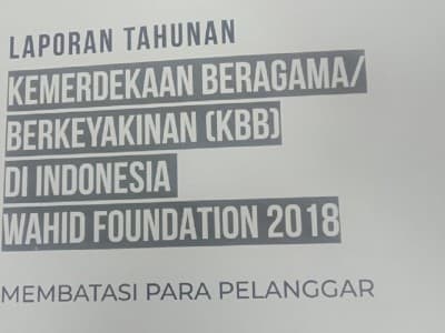 Tujuh Rekomendasi Wahid Foundation Terkait Temuan Pelanggaran Kemerdekaan Beragama