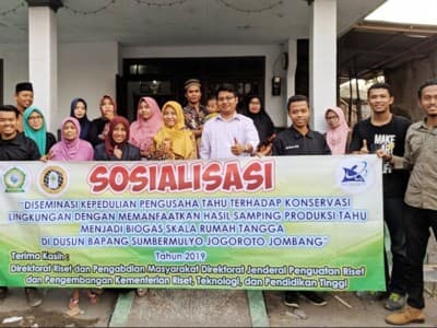 Dosen Unwaha Jombang Ubah Limbah Tahu Jadi Biogas