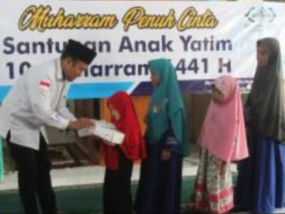 Muharraman, LAZISNU Santuni Yatim di 7 Kota dan 6 Provinsi