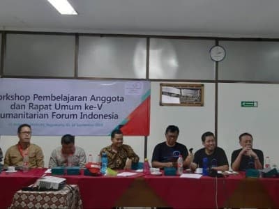 Aklamasi, Ketua LPBINU Jadi Ketua Umum Humanitarian Forum Indonesia