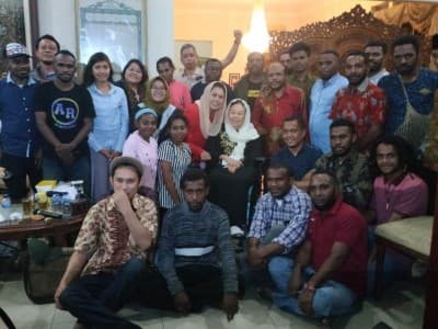 Pemuda Papua Temui Keluarga Gus Dur 