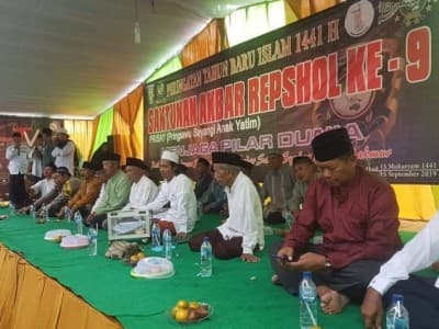 ‘Repshol’ Pringsewu Beri Santunan Puluhan Juta untuk Yatim Piatu