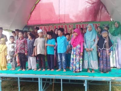 NU Rimbo Mulyo Tebo Jambi Isi Tahun Baru Islam dengan Santuni Yatim 