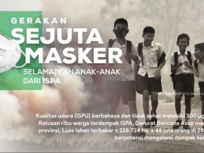 LAZISNU Galang Sejuta Masker untuk Warga Terdampak Karhutla