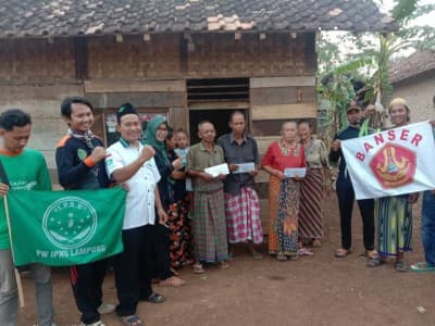 Aksi Cepat LAZISNU Pringsewu Bantu Korban Angin Kencang di Pantura