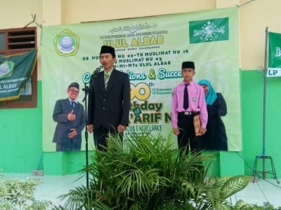 Madrasah di Bojonegoro Kompak Gelar Upacara Harlah Ke-90 Ma’arif NU 