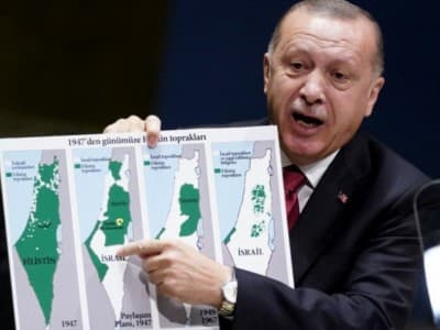 Turki Pertanyakan Peta Israel di Sidang PBB