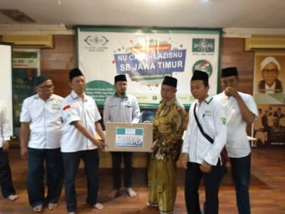 Peduli Kabut Asap, NU Care Sidoarjo Kirim Ribuan Masker