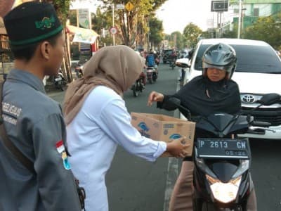 Peduli Pengungsi, PMII Universitas Muhammadiyah Jember Galang Dana