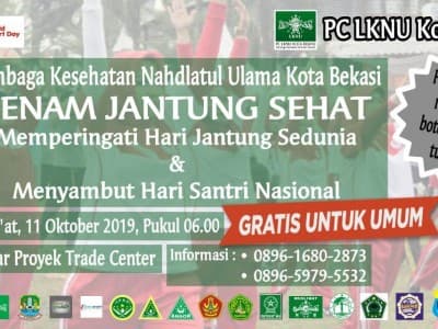 Peringatan Hari Santri di Bekasi Dibuka dengan Senam Jantung Sehat