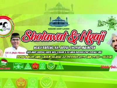 Peringati Hari Santri, NU Lasem Gelar Majelis Shalawat