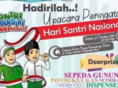 Upacara Hari Santri di Kotawaringin Barat Bakal Banjir Hadiah