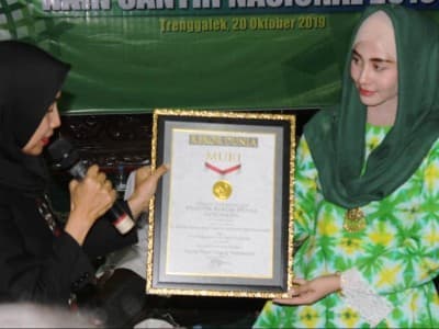 Nasi Gegog Muslimat NU Trenggalek Pecahkan Rekor Muri