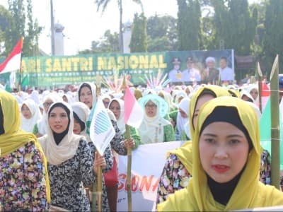 Apel dan Kirab Budaya Santri di Jombang Usai, Sampah Steril