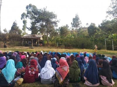 Kemah Pesantren Nurul Huda Diakhiri Deklarasi Santri Cibojong