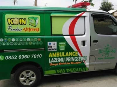 LAZISNU Pringsewu Topang Gerak Basada dengan Ambulans