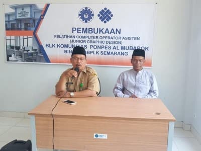 Usai Diresmikan, BLK Al-Mubarok Gelar Pelatihan Komputer bagi Santri