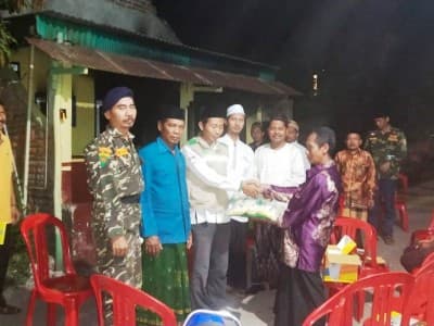 LAZISNU Sidoarjo Bantu Rumah Warga yang Ludes Dilalap Api
