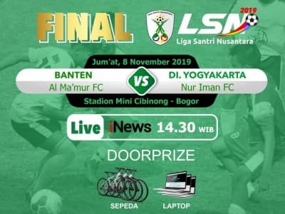 Lima Fakta Finalis Liga Santri 2019, Nur Iman FC dan Al-Ma'mur Tangerang
