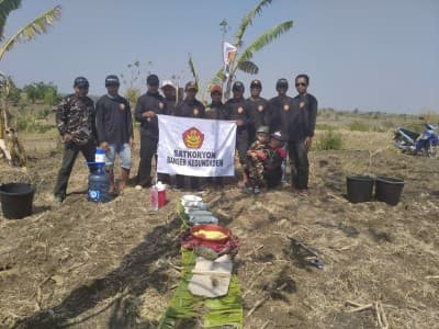 Tanam Jagung, Upaya Banser Kedungadem Perkuat Ekonomi Anggota
