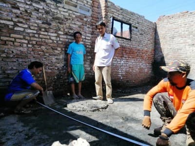 LAZISNU Jatim Bangun Kembali Rumah Warga Sidoarjo yang Terbakar 