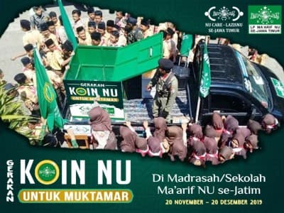 NU Jatim Ajak Siswa Ma'arif Sukseskan Gerakan Koin Muktamar 