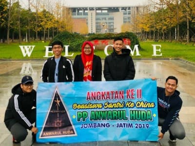 Lima Santri Anwarul Huda Jombang Peroleh Beasiswa ke Jiangsu China