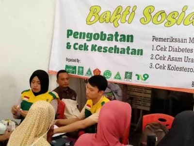 LAZISNU Kota Surabaya Baksos Cek Pengobatan Gratis