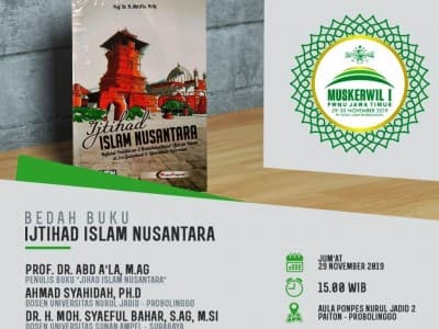 Ada Bedah Buku Islam Nusantara Saat Muskerwil NU Jatim