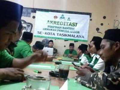 Tingkatkan Mutu Kepengurusan, GP Ansor Kota Tasikmalaya Lakukan Akreditasi