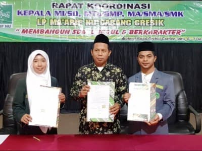 Resmi, IPNU-IPPNU Gantikan OSIS di Ma'arif NU Gresik