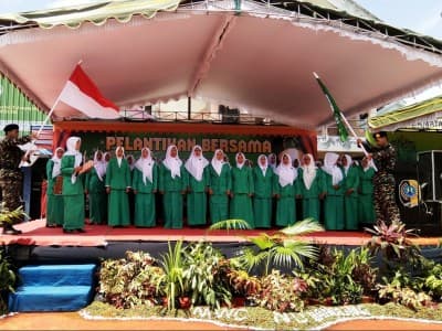 Meriahnya Pelantikan Bersama Banom NU di Tulungagung