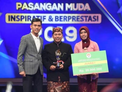 Sekretaris Umum PP IPNU Raih Juara 1 Pasangan Muda Inspiratif Nasional