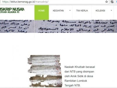 Naskah Kuno Bisa Diakses di Website Puslitbang Lektur Kemenag