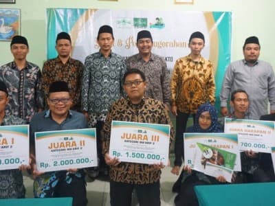 Para Juara Lomba Karya Tulis Ilmiah LP Ma'arif NU Jateng 2019
